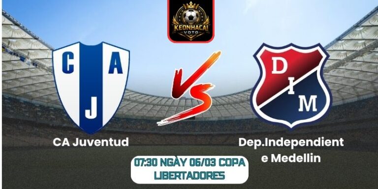 Soi kèo trận CA Juventud vs Dep.Independiente Medellin (07:30 ngày 06/03, Copa Libertadores): Thử thách sân khách 9 Soi kèo trận CA Juventud vs Dep.Independiente Medellin (07:30 ngày 06/03, Copa Libertadores)
