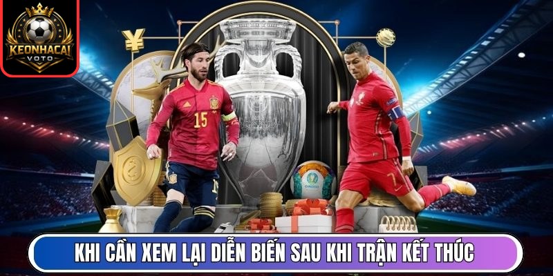 Livescore 8 Khi cần xem lại diễn biến sau khi trận kết thúc